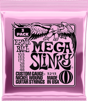 Ernie Ball Slinky Nickel Wound Elektrische Gitaarsnaren Mega Slinky 10.5-48 3-pack