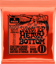 Ernie Ball Slinky Nickel Wound Elektrische Gitaarsnaren Skinny Top Heavy Bottom 3-pack