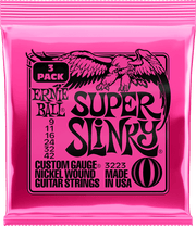 Ernie Ball Slinky Nickel Wound Elektrische Gitaarsnaren Super Slinky 3-pack