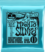 Ernie Ball Slinky Nickel Wound Elektrische Gitaarsnaren Mighthy Slinky 8.5-40 3-pack