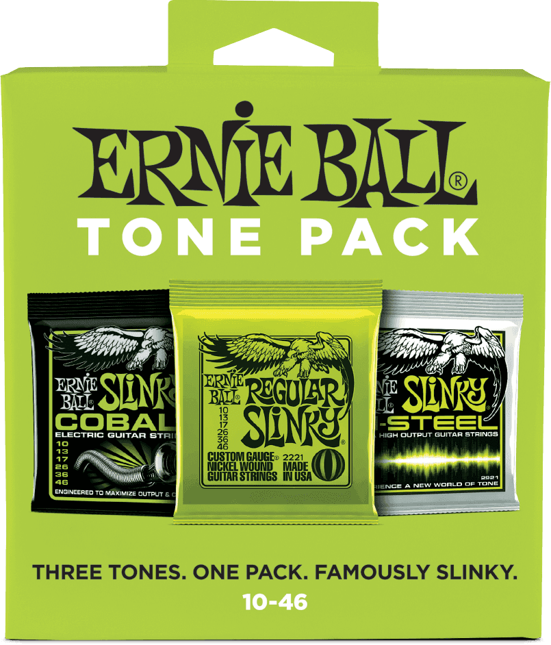 Ernie Ball Tone Packs Elektrische Gitaarsnaren Regular Slinky 3-pack