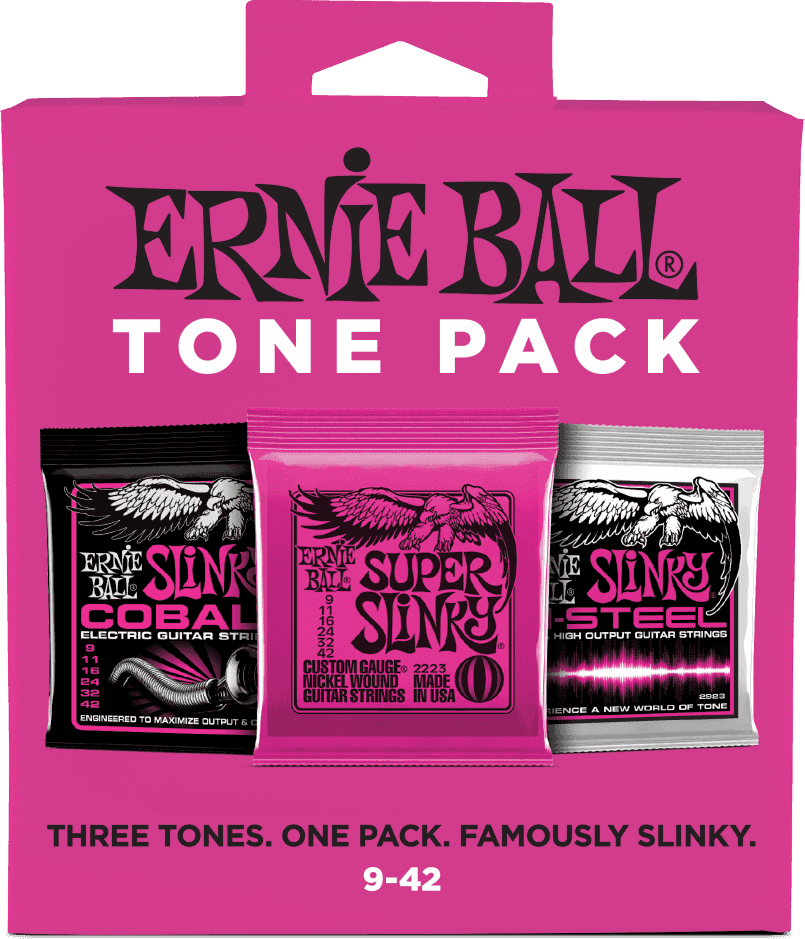 Ernie Ball Tone Packs Elektrische Gitaarsnaren Super Slinky 3-pack