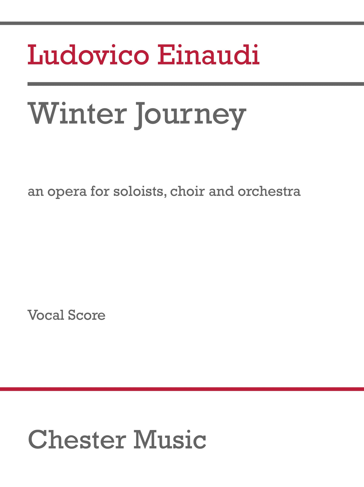 Einaudi: Winter Journey (Vocals and Orchestra)
