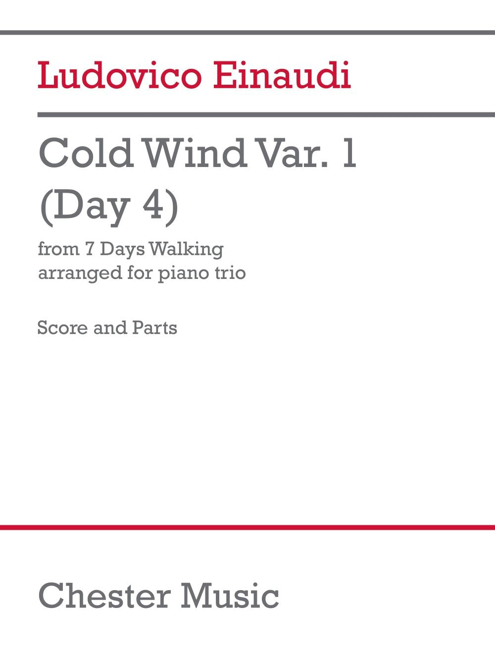 Einaudi: Cold Wind Var. 1 (Day 4) (Viool, cello en piano)