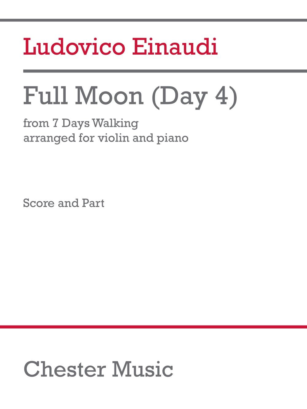 Einaudi: Full Moon (Day 4) (Viool en Piano)