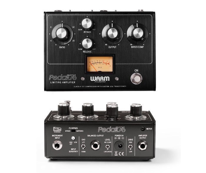 Warm Audio - WA76P - De Warm Audio Pedal 76 Is Een Compressor-pedaal Van Studiokwaliteit, Geïnspireerd Op De Legendarische 1176-compressor