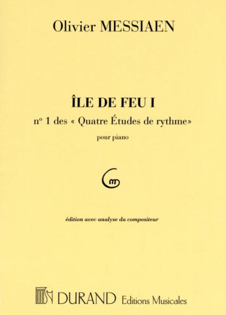 Quatre Etudes De Rythmen1: Ile De Feu Ipour Piano