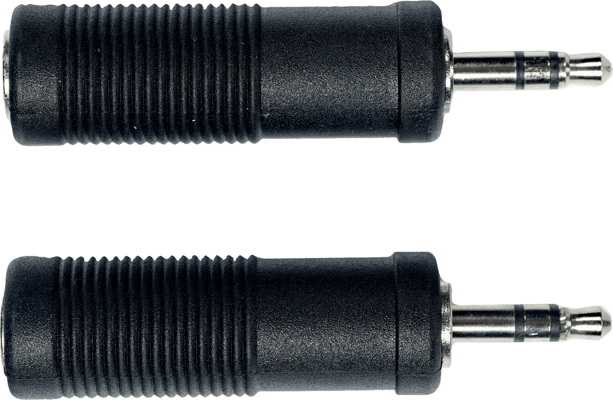 Yellow Cable ECO AD06 Jack male stereo 3,5 mm naar femaleale stereo 6,35 mm