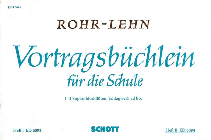 Vortragsbuchlein fur die Schule Band 2