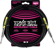 Ernie Ball Classic Instrumentkabel 6.35mm jack - 6.35mm jack 3 m Zwart