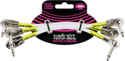 Ernie Ball Patch Patchkabel Haaks 15 cm 3-pack – Pack de 3 - haaks fijn - 15cm wit