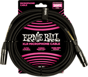 Ernie Ball Gevlochten Microfoonkabel XLR male - XLR female 6 m Zwart