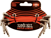 Ernie Ball Patch Patchkabel Haaks 7.5 cm 3-pack