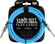 Ernie Ball Flex Instrumentkabel 6.35mm jack - 6.35mm jack 3 m Blauw