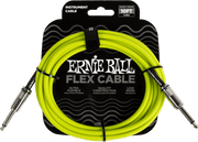 Ernie Ball Flex Instrumentkabel 6.35mm jack - 6.35mm jack 3 m Groen