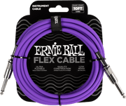 Ernie Ball Flex Instrumentkabel 6.35mm jack - 6.35mm jack 3 m Paars