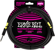 Ernie Ball Headphones extension Audiokabel 6.35mm jack - 3.5mm mini-jack 6 m Zwart