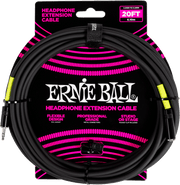 Ernie Ball Headphones extension Audiokabel 6.35mm jack - 3.5mm mini-jack 6 m Zwart