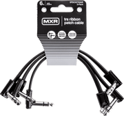 MXR 3PDCISTR06R Slim Jack TRS patch cable 15cm, pack of 3