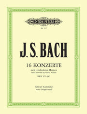 Bach: 16 Konzerte nach verschiedenen Meistern BWV 972-987 -fur Klavier