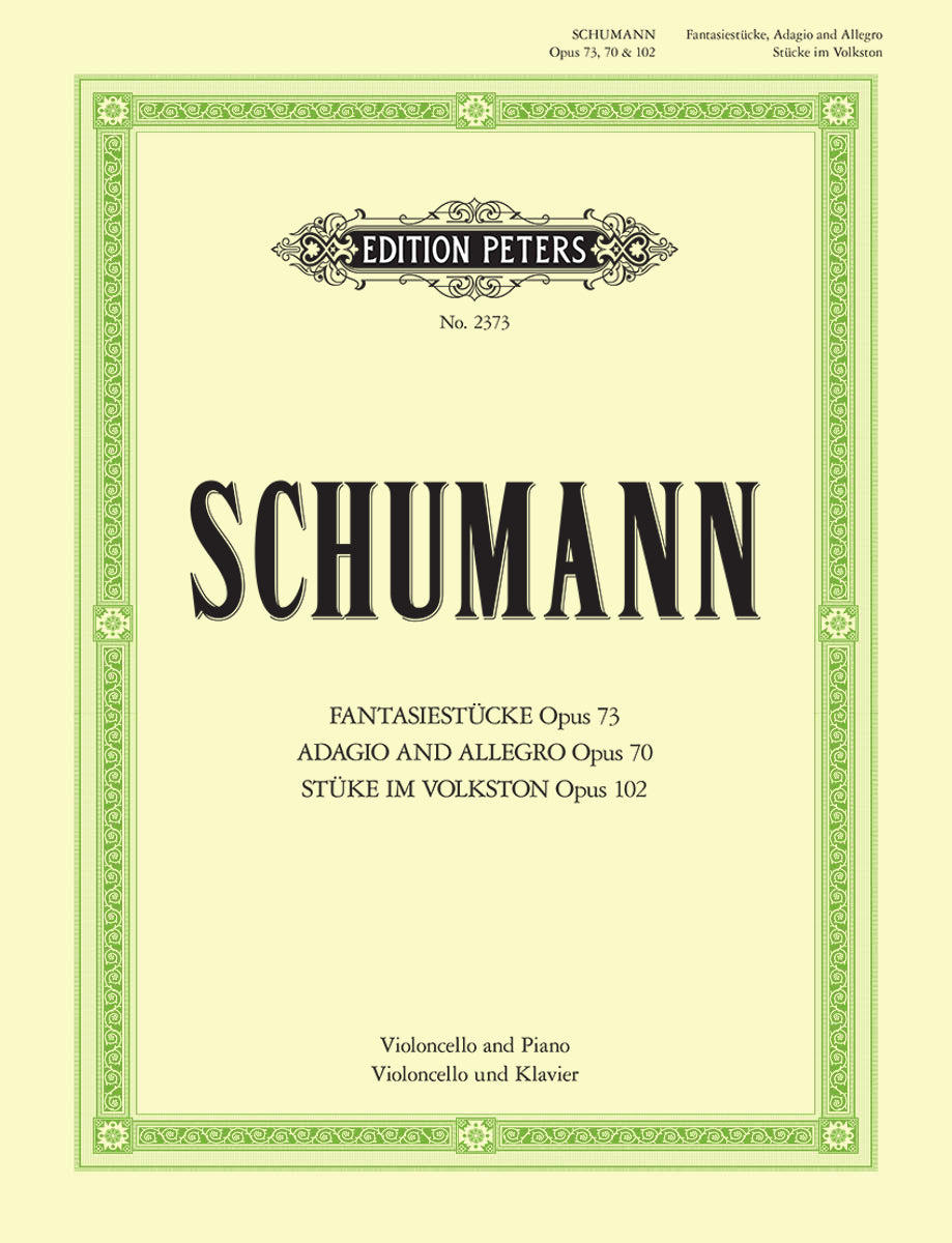 Robert Schumann:  Original-Kompositionen Opus  70, 73, 102