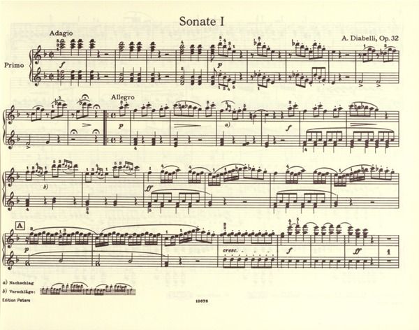 Anton Diabelli: Sonatas Op. 32, 33 and 37 for piano four hands