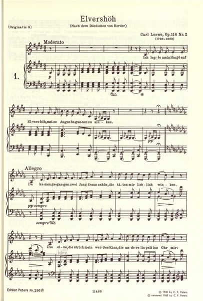Carl Loewe: 15 Ballads and Songs Vol.2