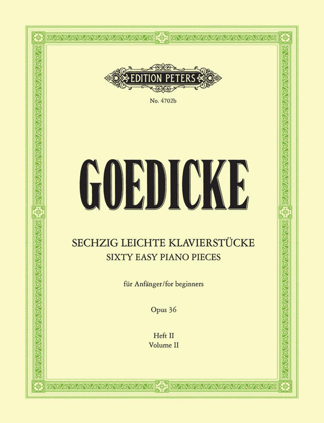 Goedicke: Sechzig Leichte Klavierstucke Op. 36 2