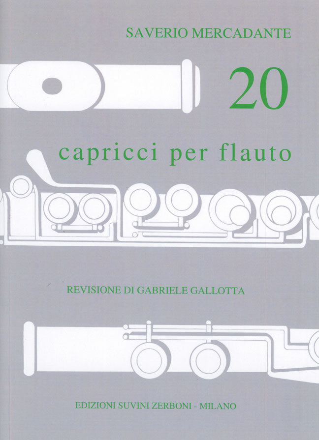 Mercadante: 20 Capricci (Dwarsfluit)