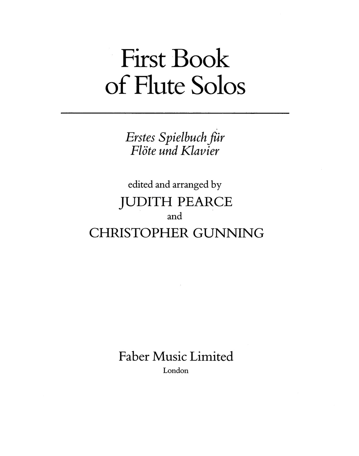 First Book of Flute Solos (flute part) afbeelding 2