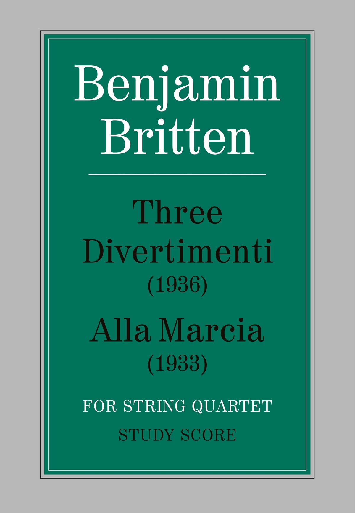 Three Divertimenti/Alla Marcia