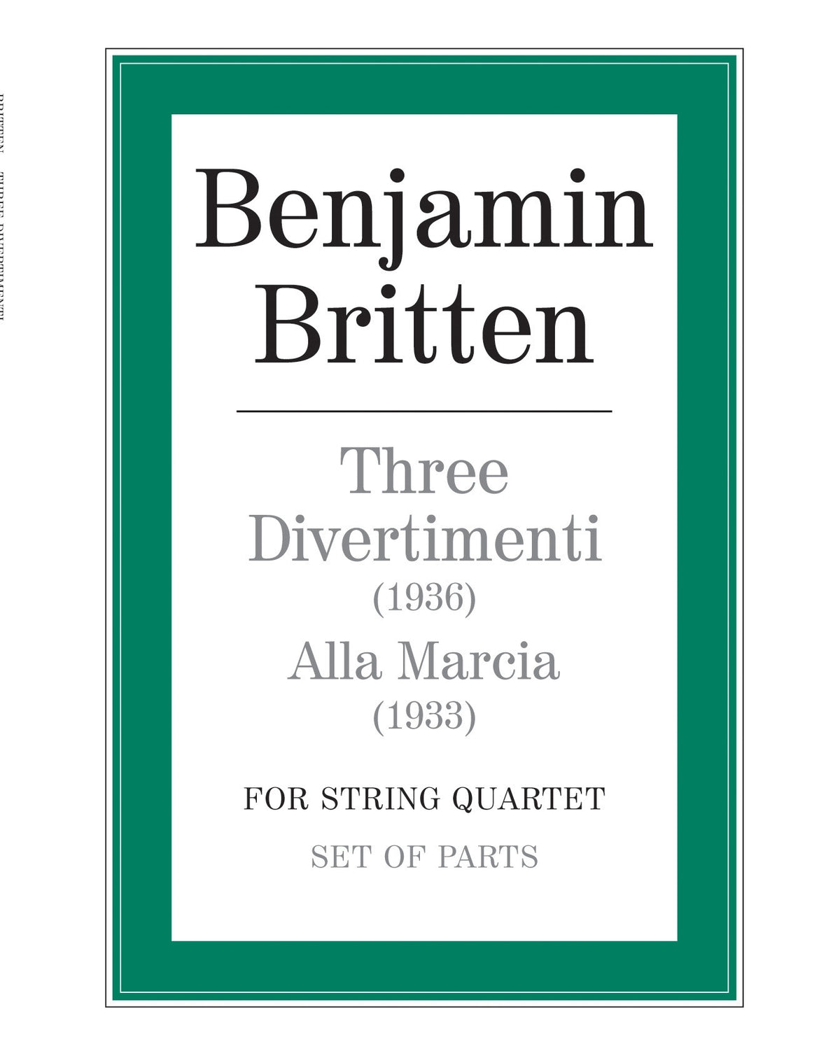 Three Divertimenti/Alla Marcia afbeelding 2