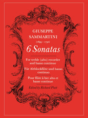 Sammartini: 6 Sonaten (Altblokfluit)