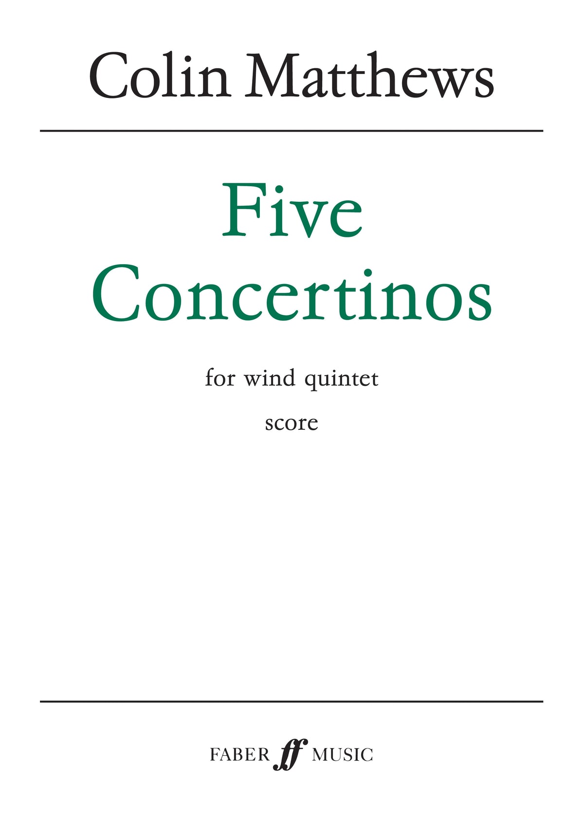 Five Concertinos. Wind quintet