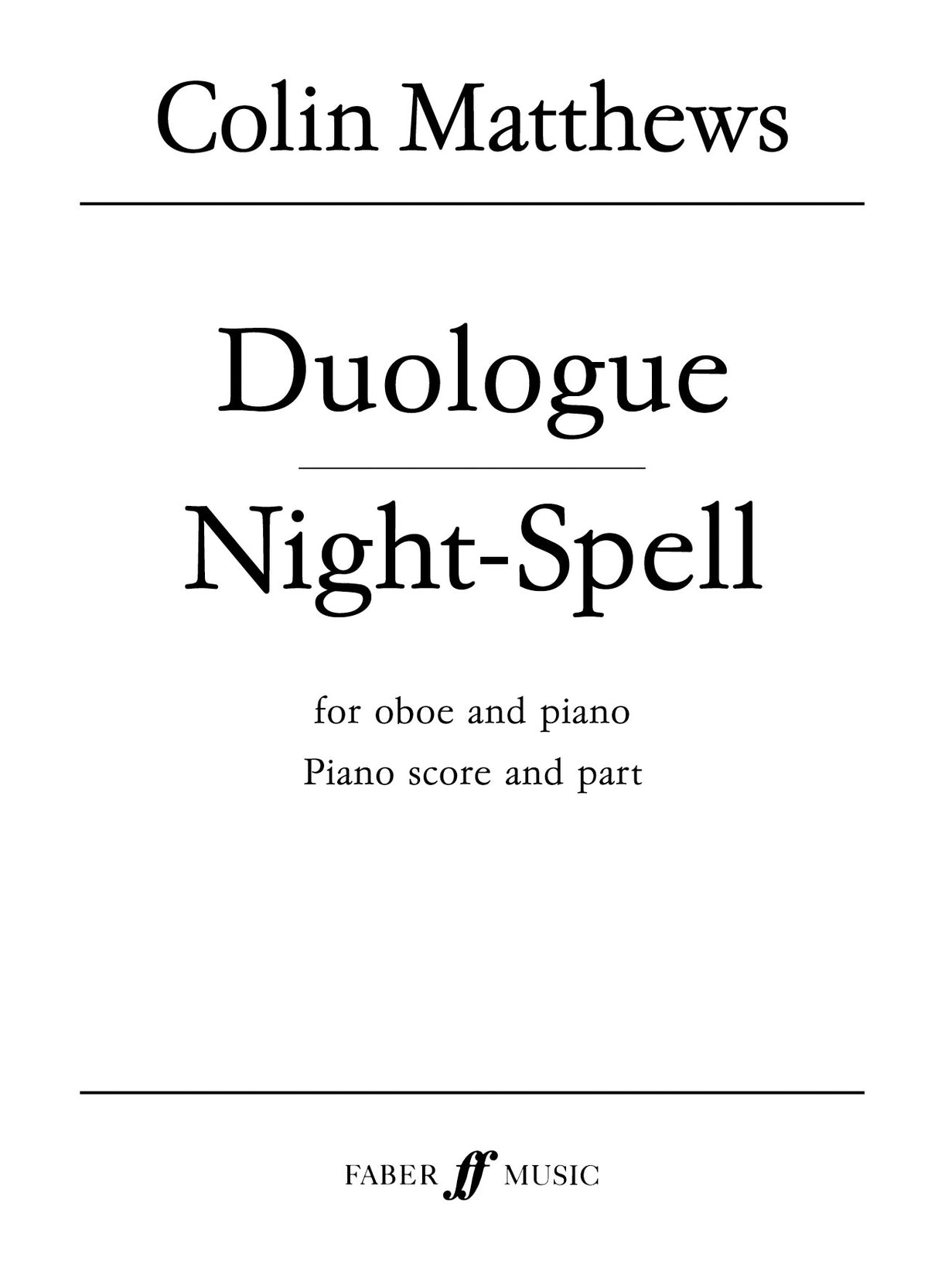 Matthews: Duologue and Night-Spell