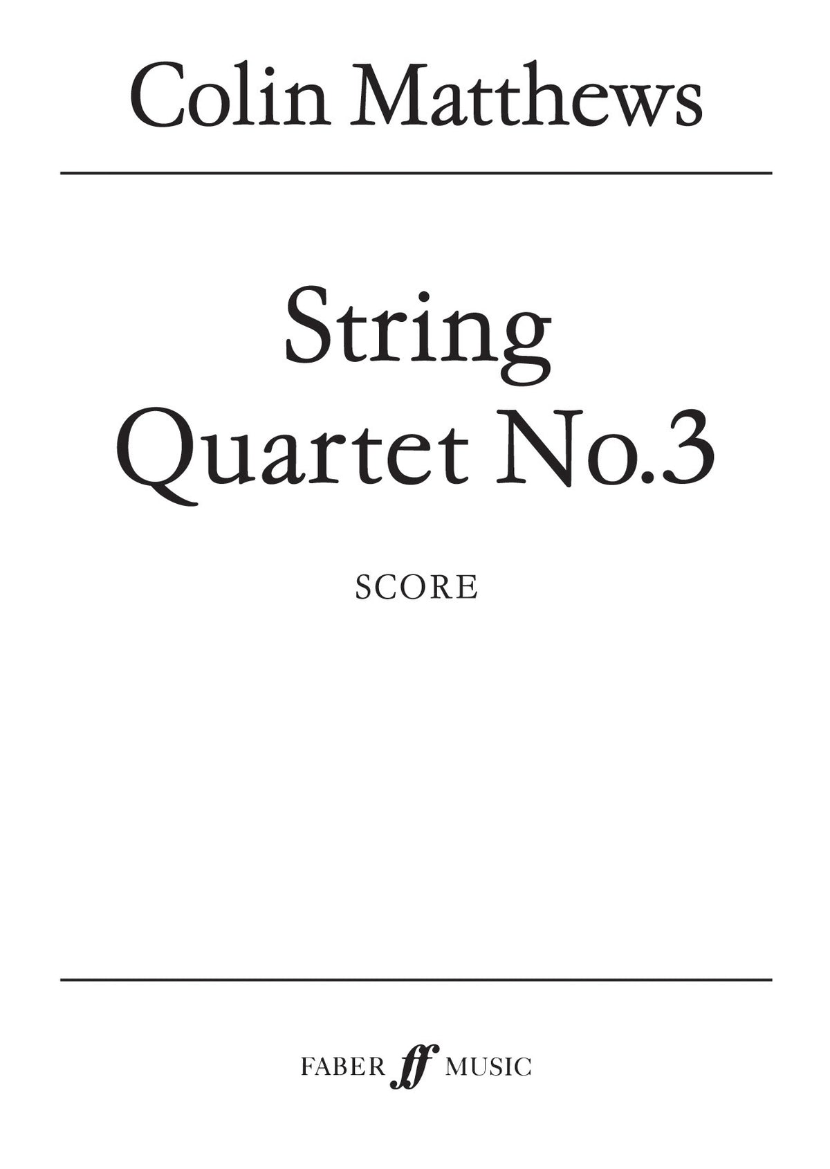 String Quartet No.3