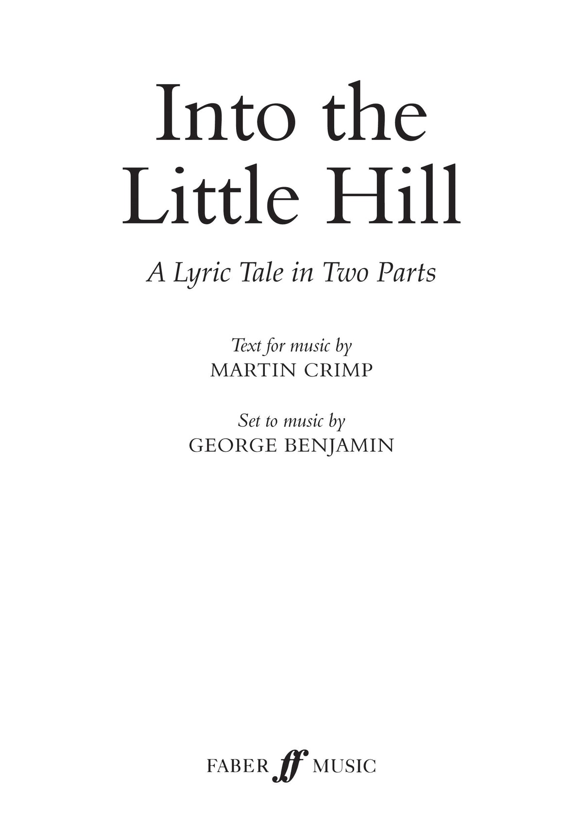 Into the Little Hill