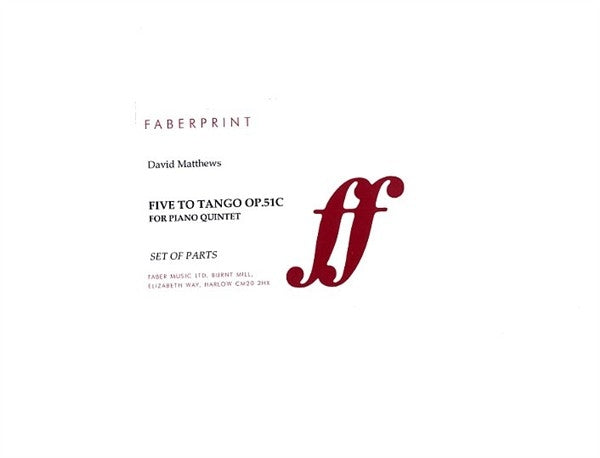 Five to Tango. Piano quintet