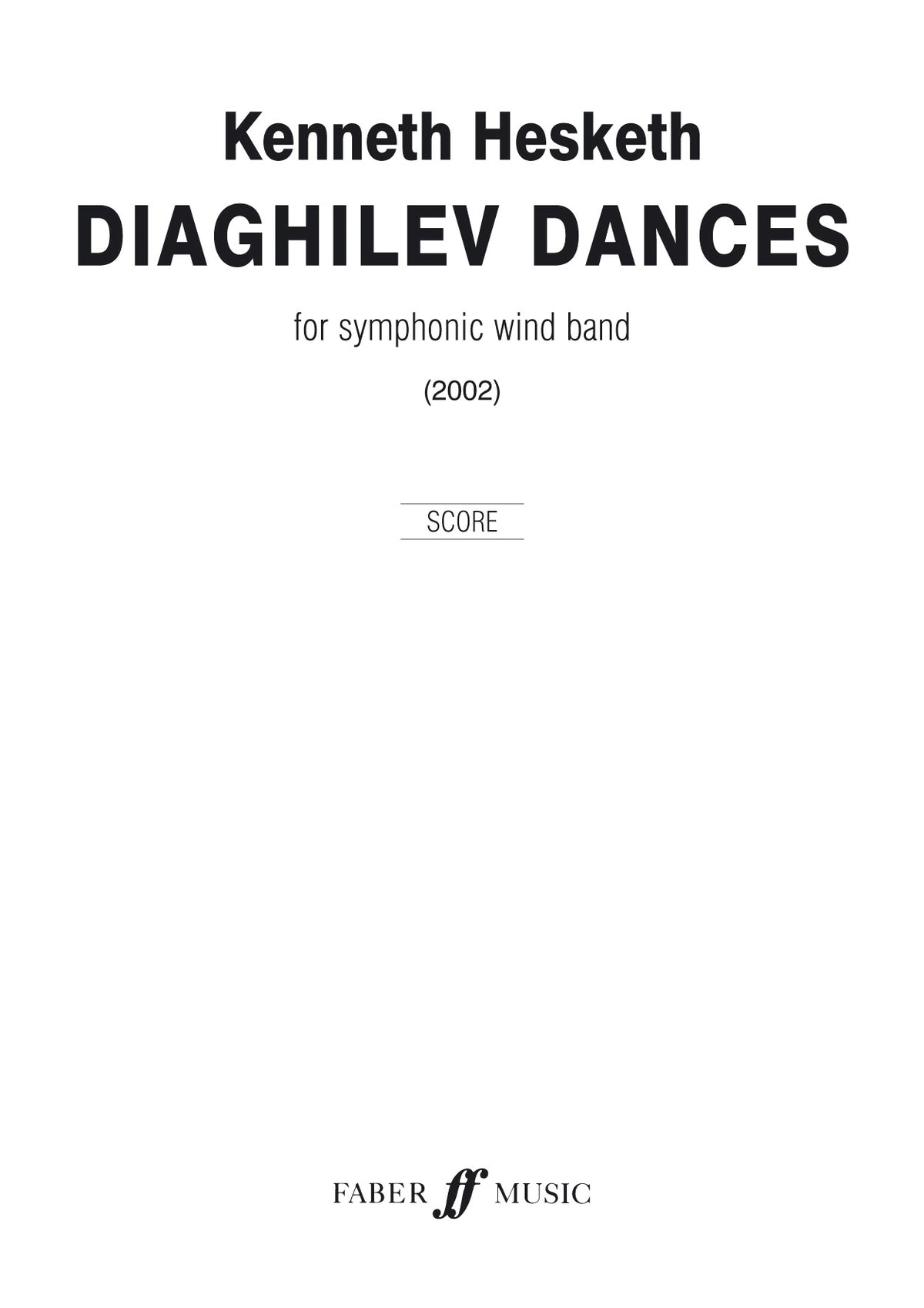 Diaghilev Dances. Wind band afbeelding 2