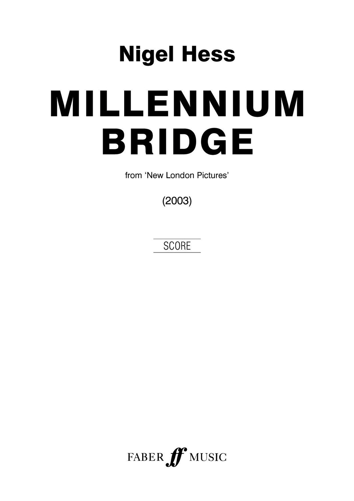 Millennium Bridge. Wind band