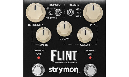 Strymon - STRFLINT - Two-in-one Pedal with Three Vintage Voices Tremolo and Reverbs
