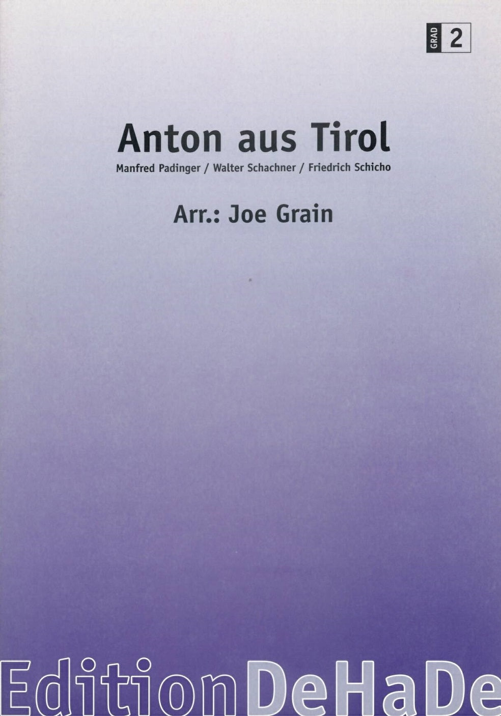 Anton aus Tirol (D) (Harmonie Fanfare)