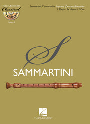 Sammartini: Concerto For Soprano (Descant) Recorder in F Major
