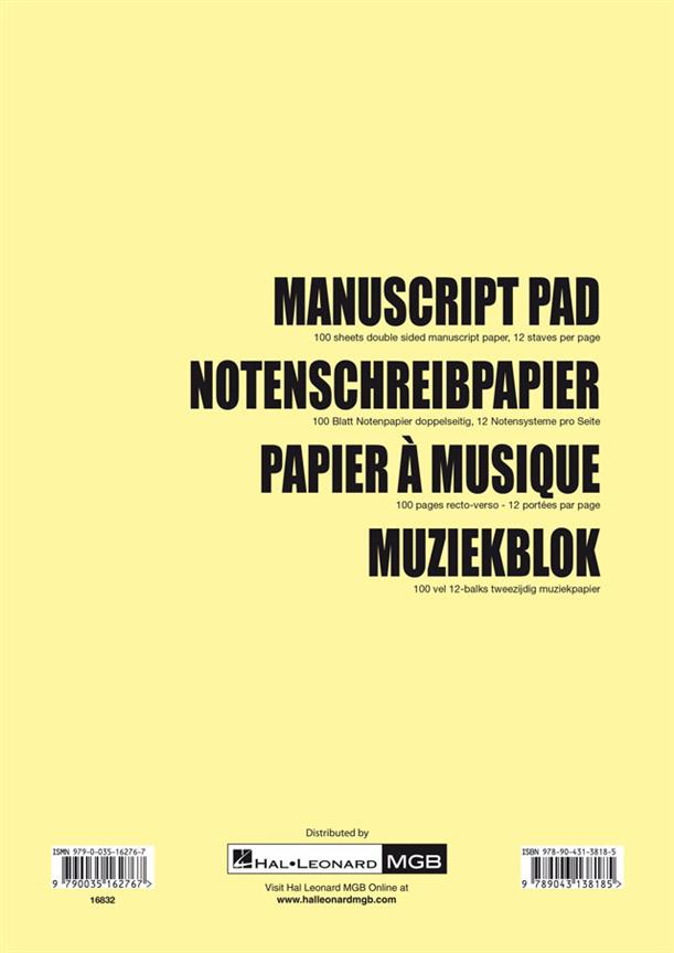 Muziekblok (A4)
