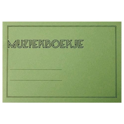 Muziekboekje 6 Balks Groen Doorschoten