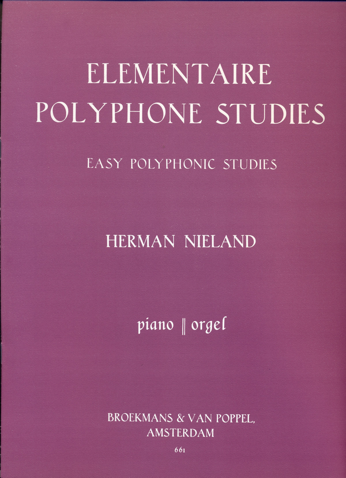 Elementaire Polyphone Studies 1