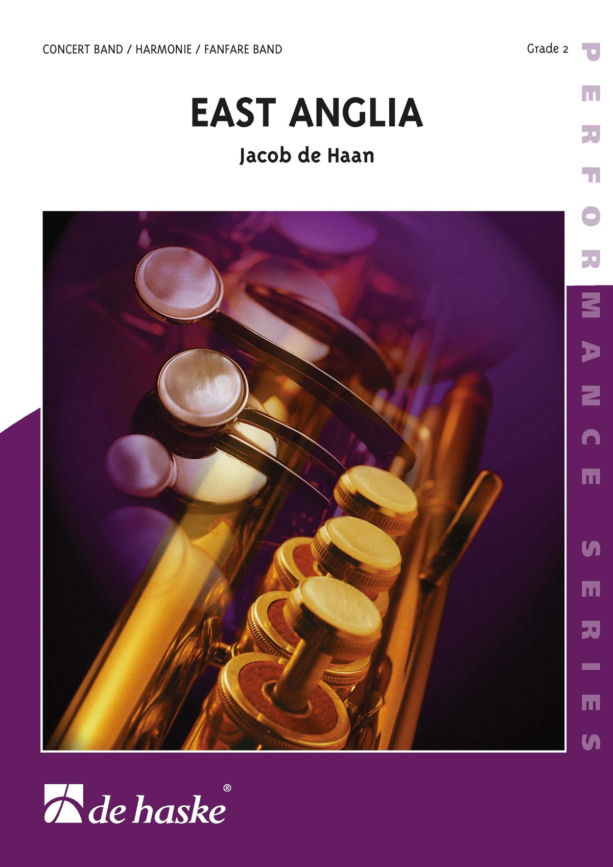 Jacob de Haan: East Anglia (Partituur Harmonie Fanfare Brassband)