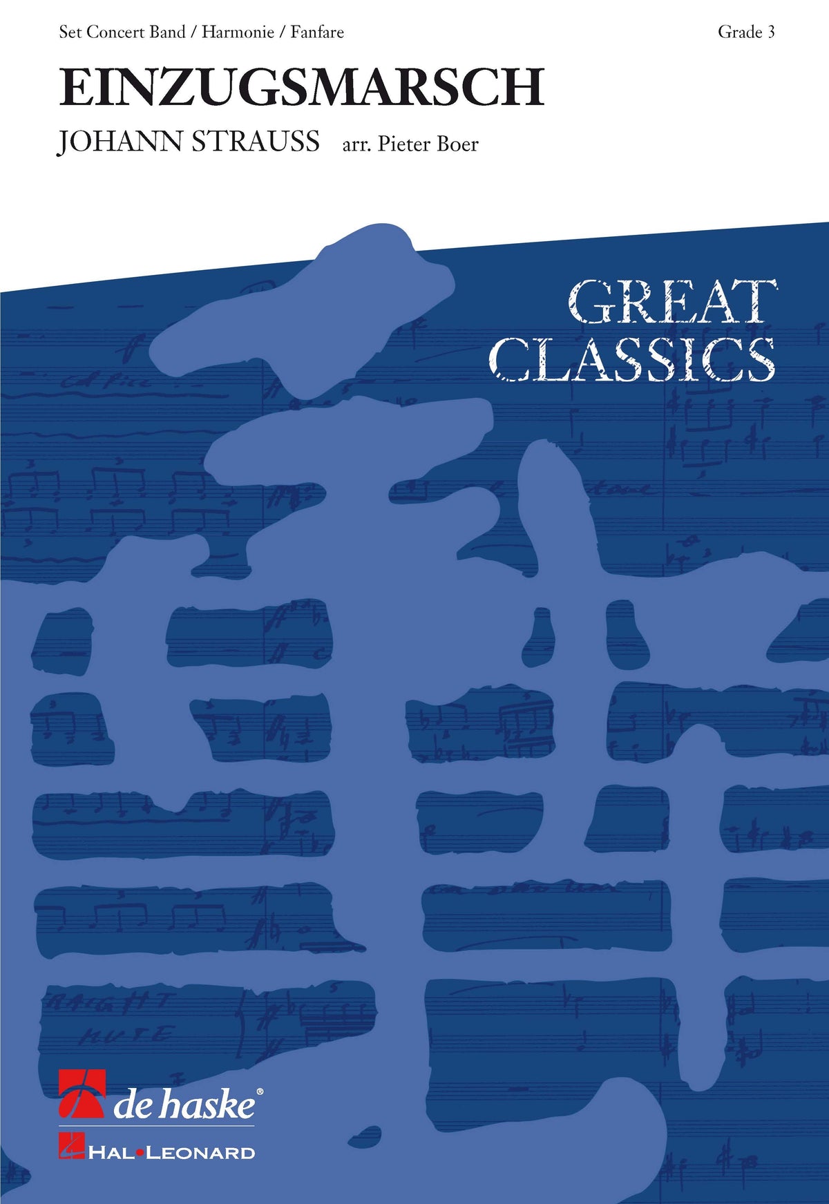 Johan Strauss: Einzugsmarsch (Partituur Harmonie Fanfare Brassband)