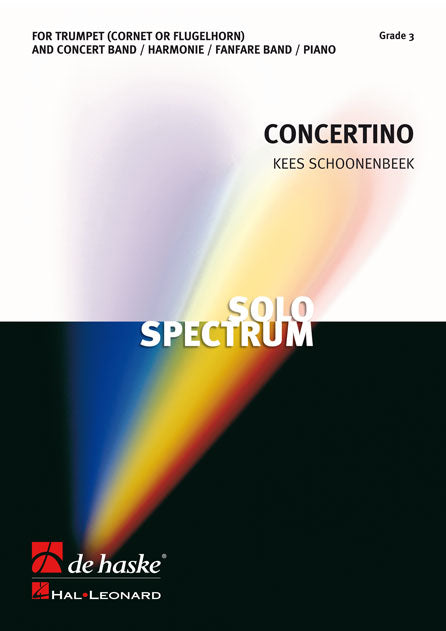 Kees Schoonebeek: Concertino for Trumpet (Partituur Harmonie Fanfare Brassband)