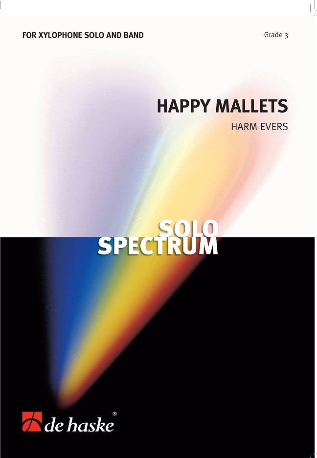 Harm Evers: Happy Mallets (Partituur Harmonie Fanfare Brassband)